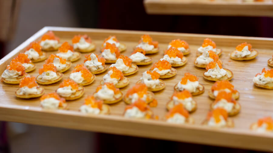 Entrantes de menú para bodas